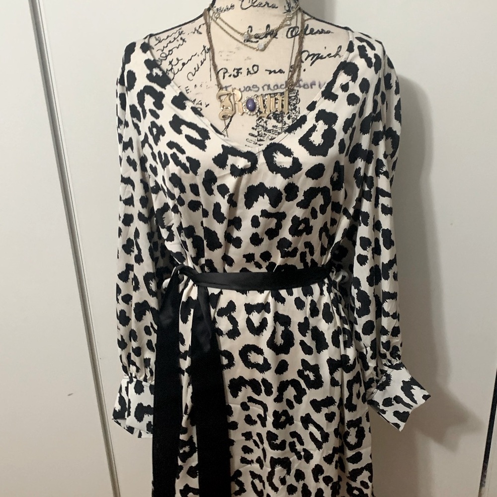Animal cheetah 🐆 cat print shift dress